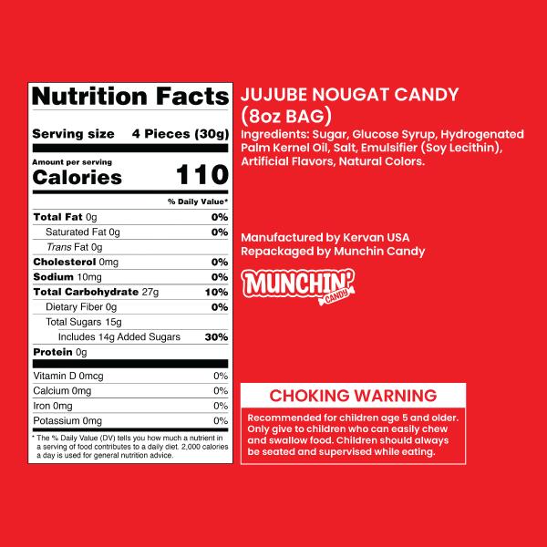 Jujube Nougat Candy
