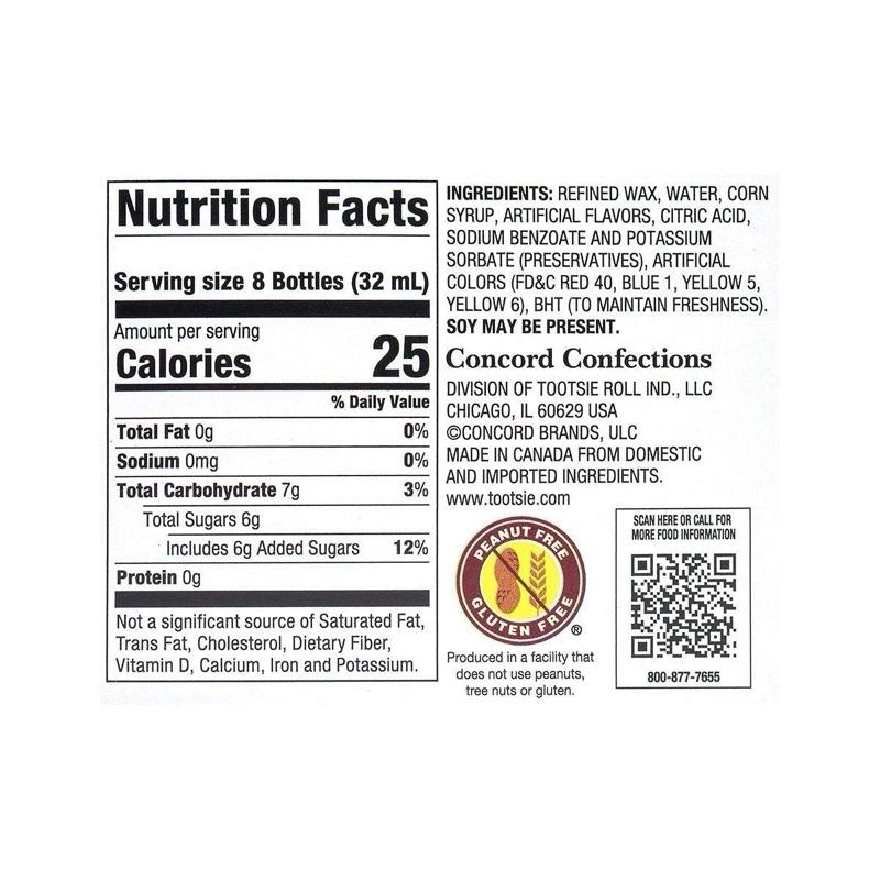 Sour Wax Bottle Candy