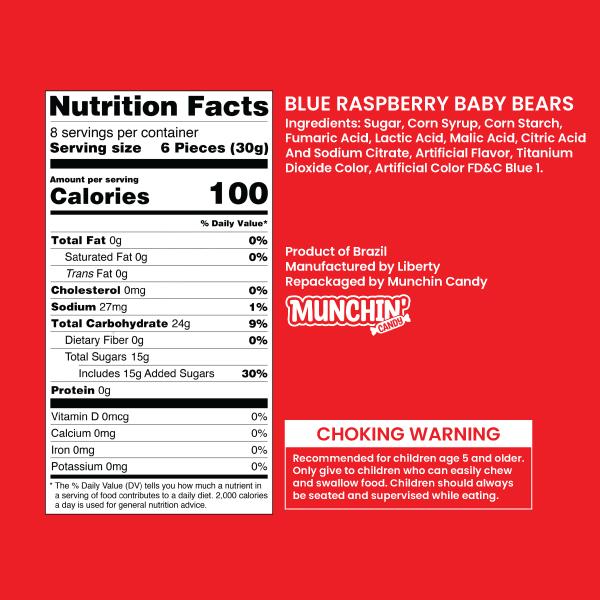 Blue Sour Tutti Frutti Baby Bears Candy
