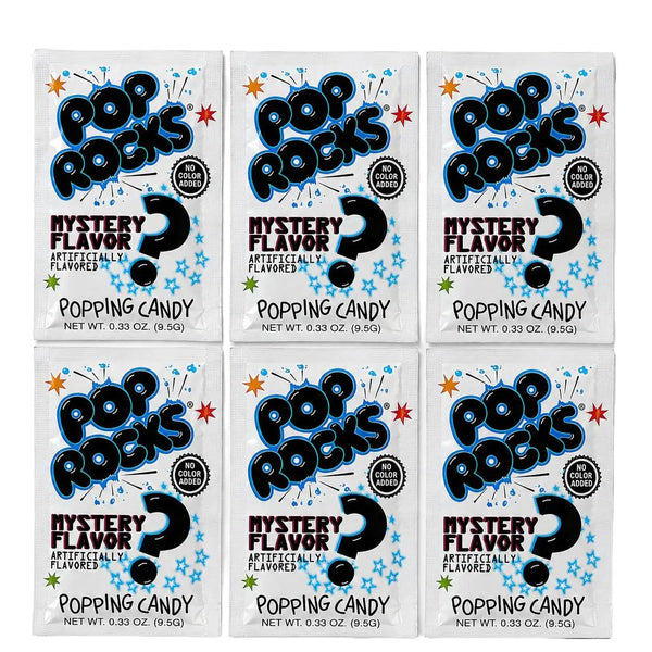Pop Rocks Mystery Flavor (6 Pack) - Popping Candy - Newly Launched