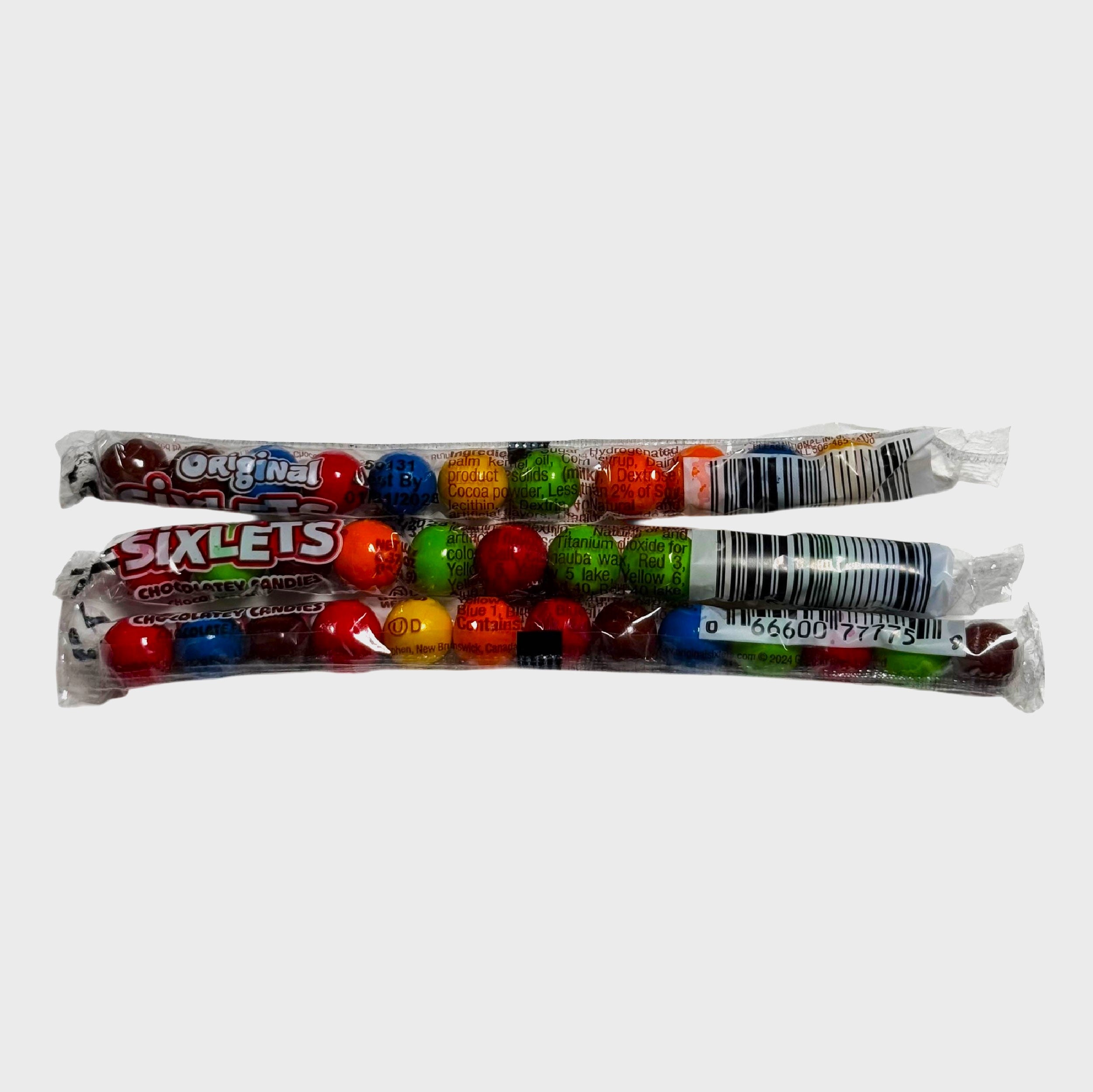 Sixlets Chocolatey Candy (18 Tubes) – Munchin' Candy