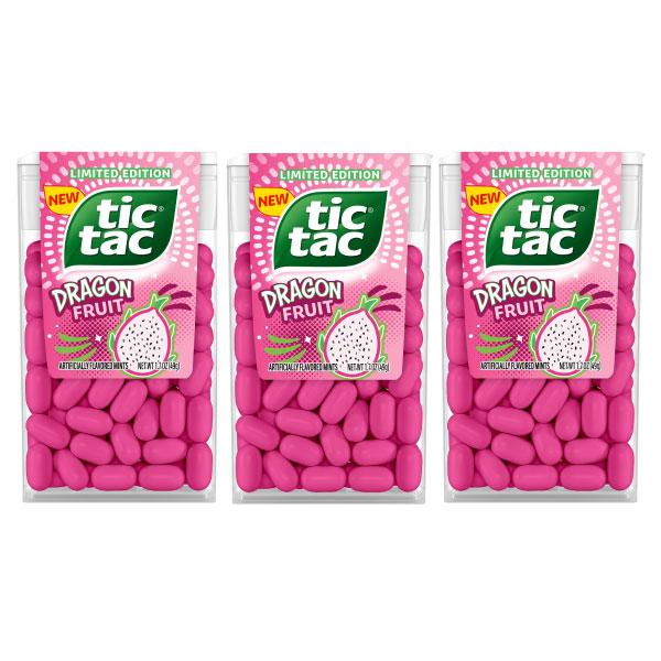 Limited Edition Tic Tac Dragon Fruit - 1.7oz (3 Pack) -