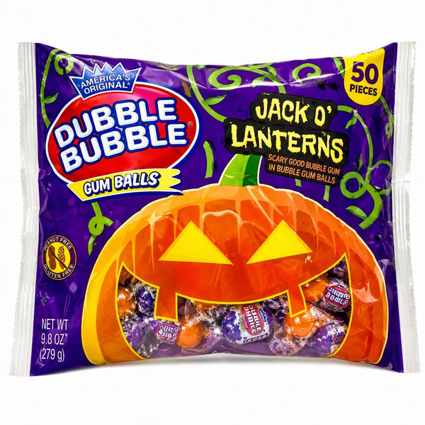 Dubble Bubble Jack O’ Lanterns Halloween Gumballs 9.8 oz
