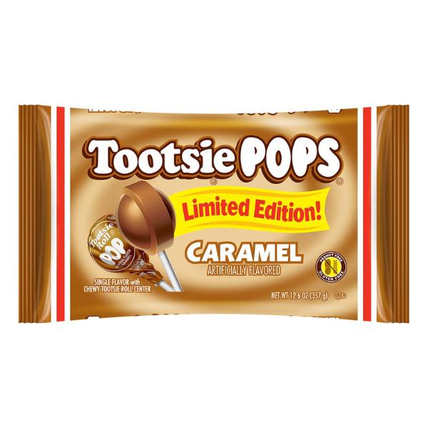 Tootsie Pops Caramel Pops – 12.6oz Bag | Limited Edition Single Flavor |