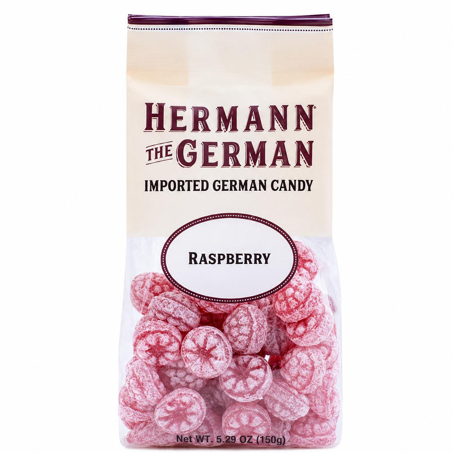 Hermann The German Raspberry Hard Candy – 5.29 oz Bag