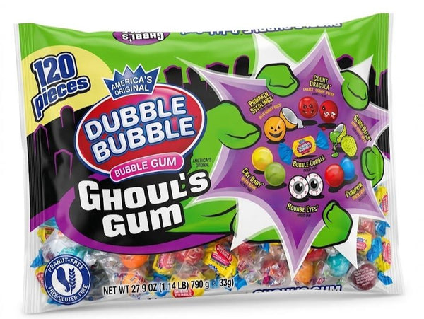 America's Original Dubble Bubble Ghoul's Gum 120 Pieces Count 27.9oz