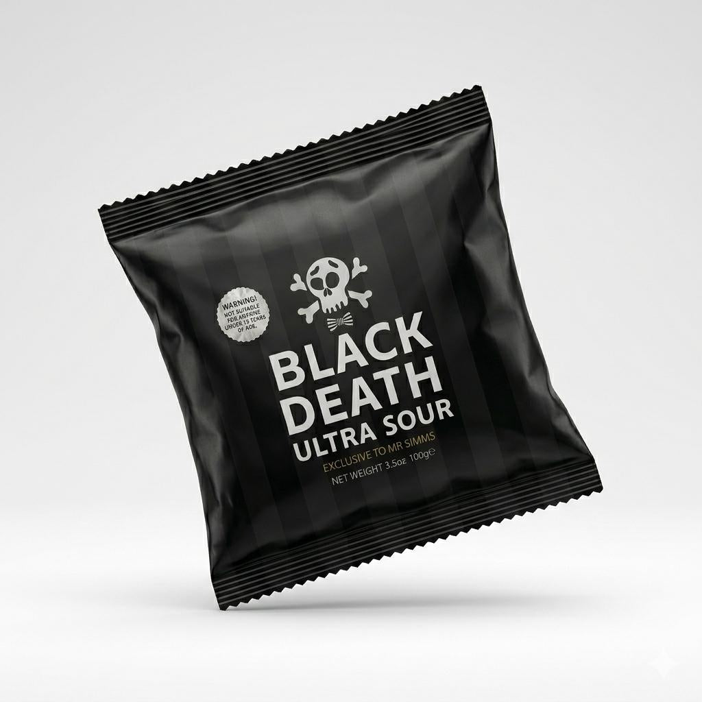 Black Death Ultra Sour Balls 3.5oz Bag
