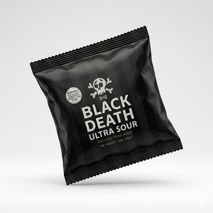 Black Death Ultra Sour Balls 3.5oz Bag