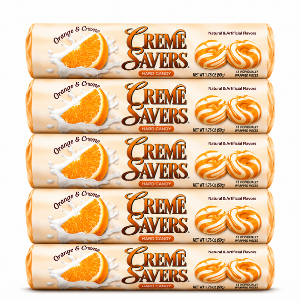 Creme Savers -Roll - Orange ( 5 Roll )
