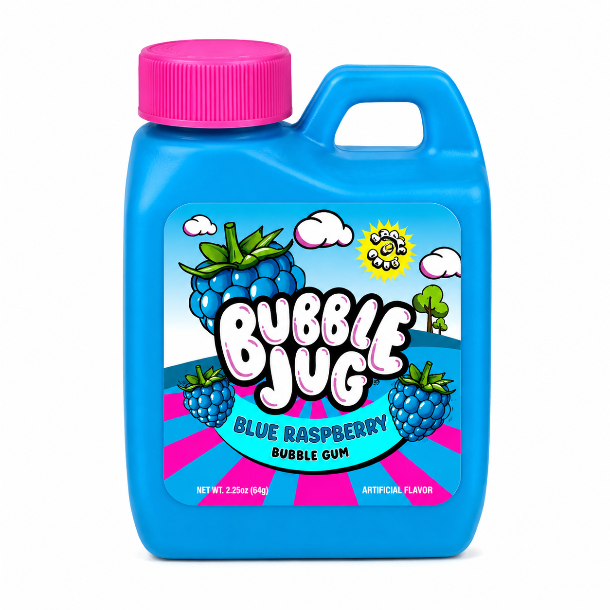 Bubble Jug Nostalgic Gum | Pack of 3 | blue Raspberry