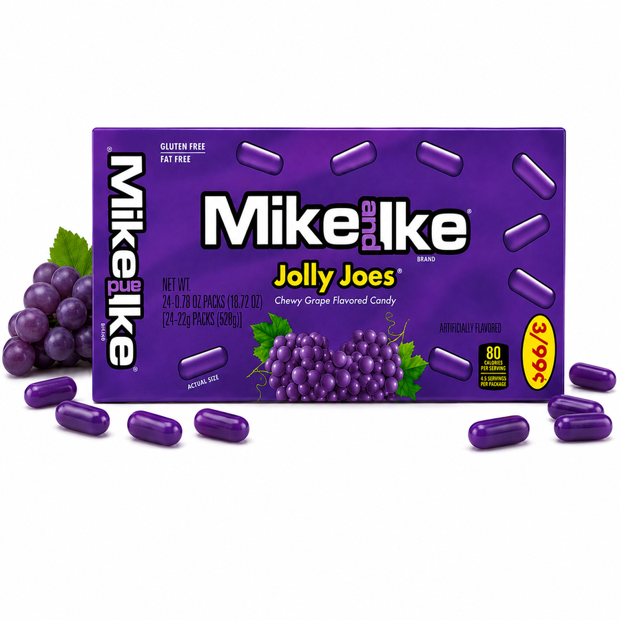 Mike and Ike Jolly Joes Flavor 24ct