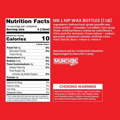 Nik-L-Nips Vintage Wax Bottle Candy