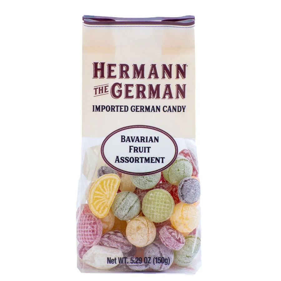 Hermann The German Bavarian Fruit Assortment Hard Candy – 5.29 oz Bag