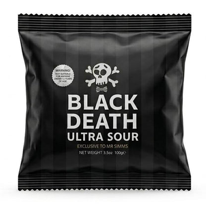 Black Death Ultra Sour Balls 3.5oz Bag